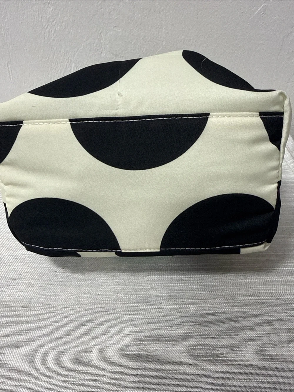 Kate Spade Black, White & Green Polka Dot Make Up Bag